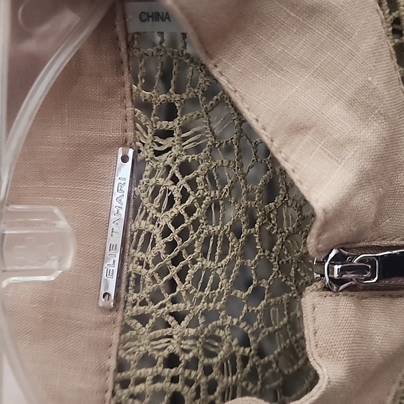 TODAY⚡️NWT Elie Tahari Lace Utility Jacket sz S - Picture 4 of 10